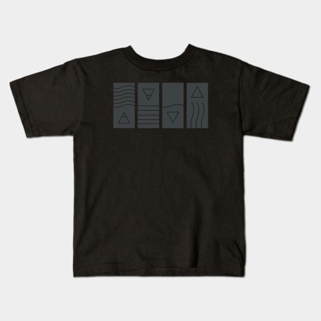 Elements in steel. Kids T-Shirt by Third Foster